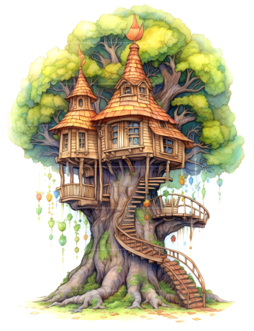 Treehouse Coloring Book 2 - CraftNest - Digital Crafting and Art
