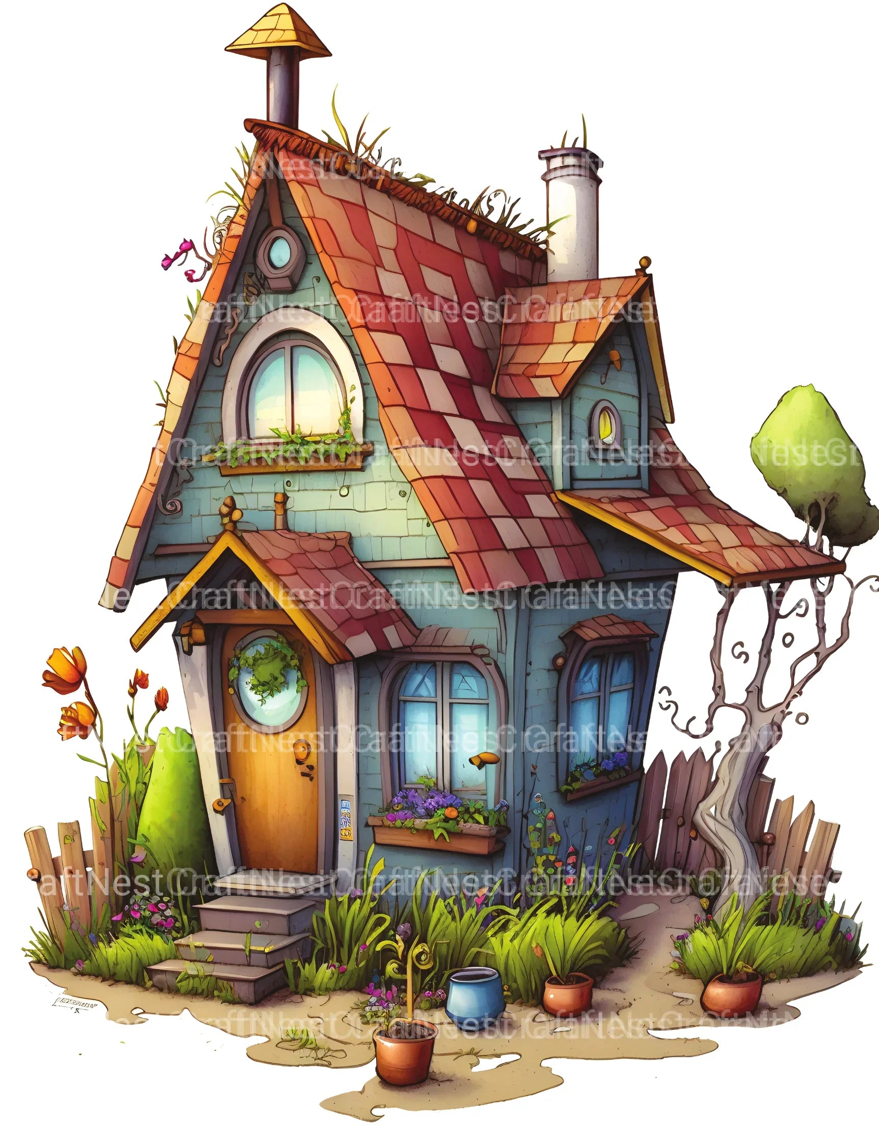 Ranch Tiny House Coloring Book - CraftNest - Digital Crafting and Art