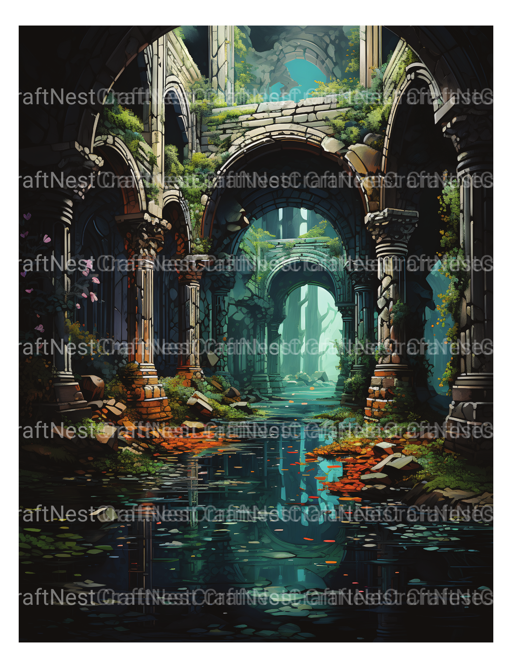 Lost Ruins Coloring Book - CraftNest - Digital Crafting and Art