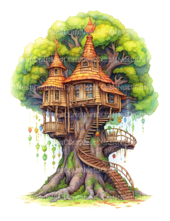 Treehouse Coloring Book 3 - CraftNest - Digital Crafting and Art