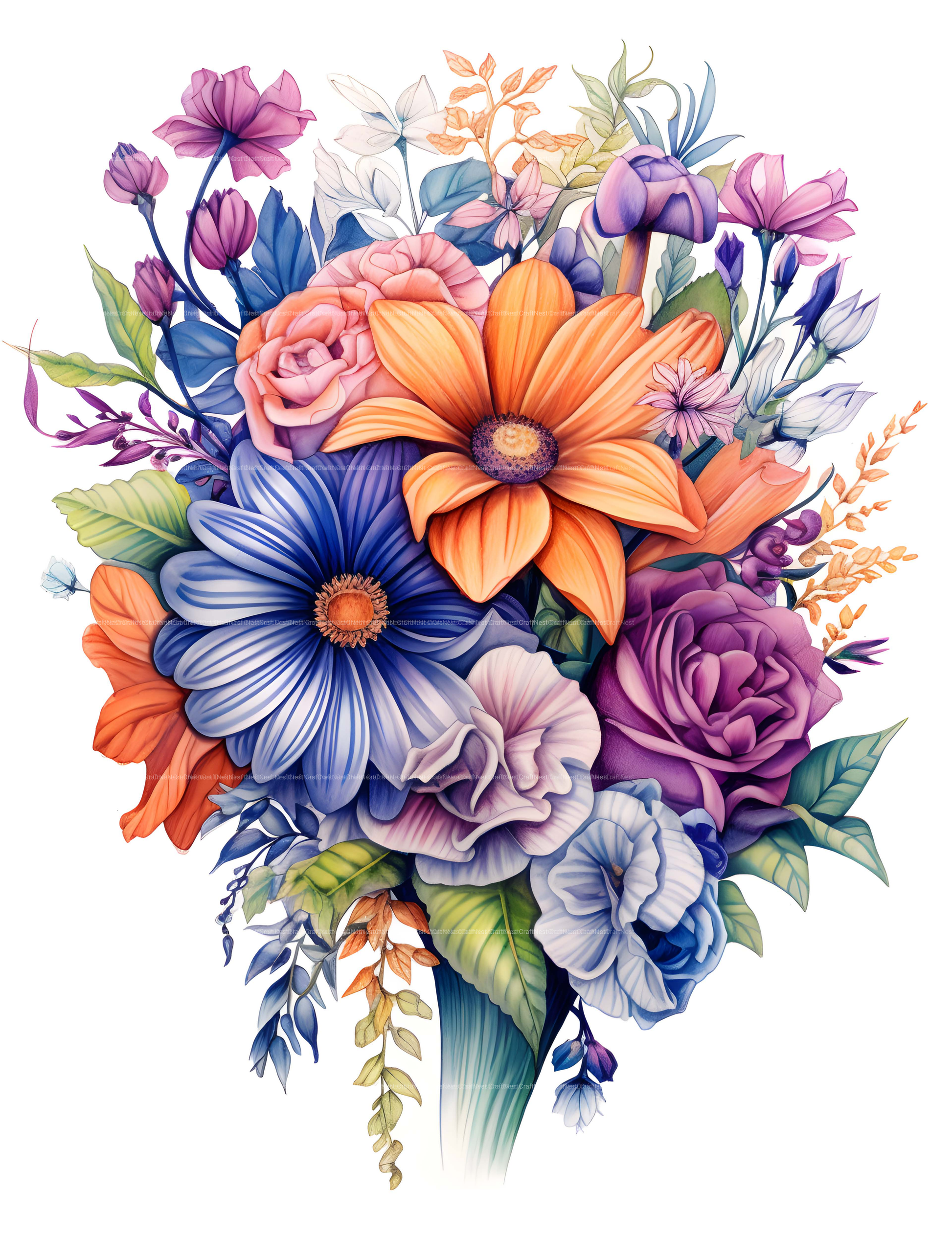 Flower Coloring Book - CraftNest - Digital Crafting and Art