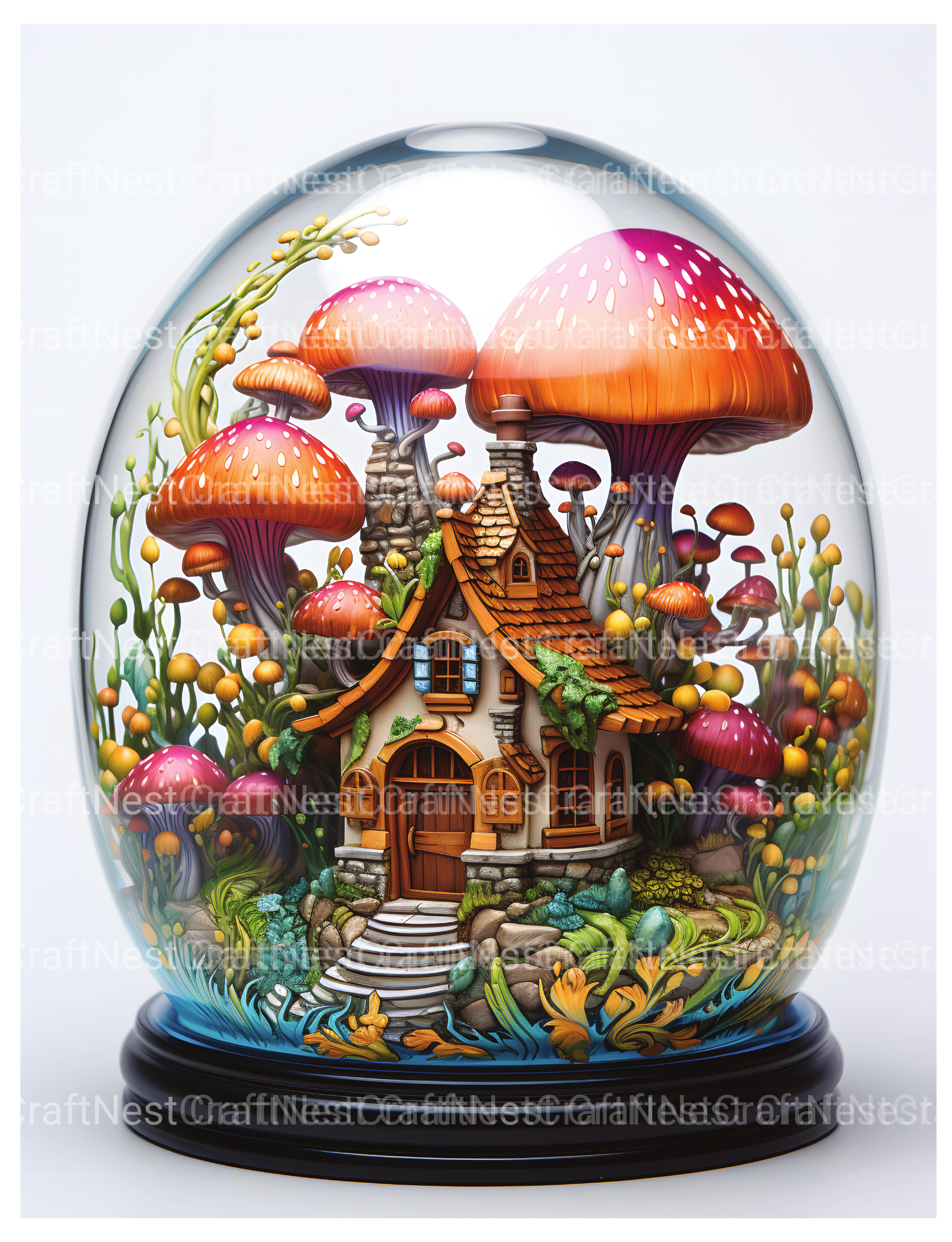 Snowball Fairy House Coloring Book - CraftNest - Digital Crafting and Art