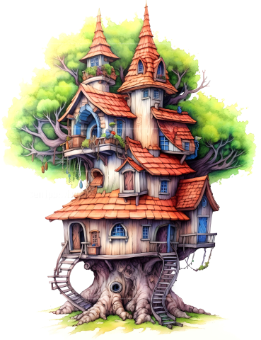 Treehouse Coloring Book 2 - CraftNest - Digital Crafting and Art
