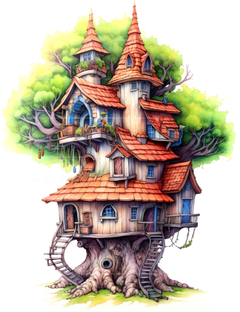 Treehouse Coloring Book 2 - CraftNest - Digital Crafting and Art