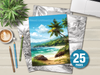 Tropical Beach Coloring Book