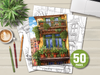 Mediterranean Windows Coloring Book