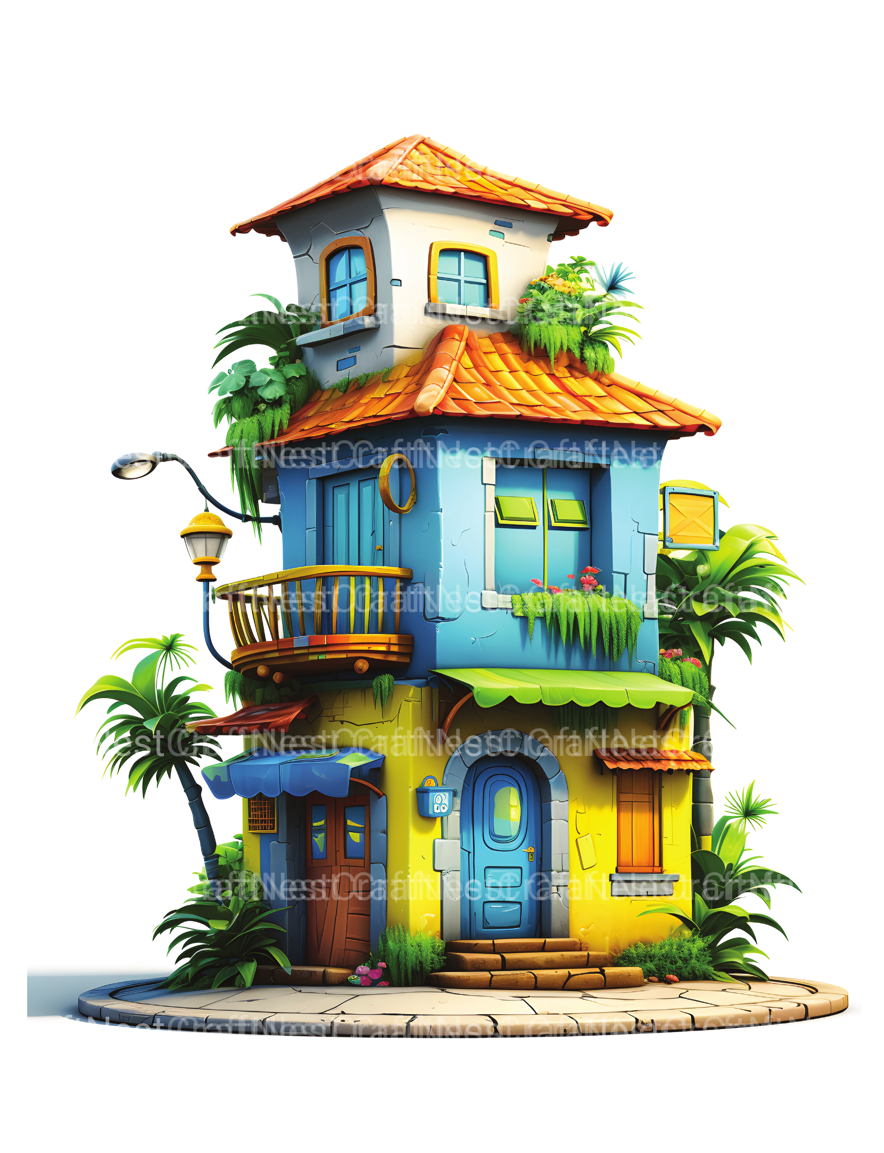 Chile Tiny House Coloring Book - CraftNest - Digital Crafting and Art