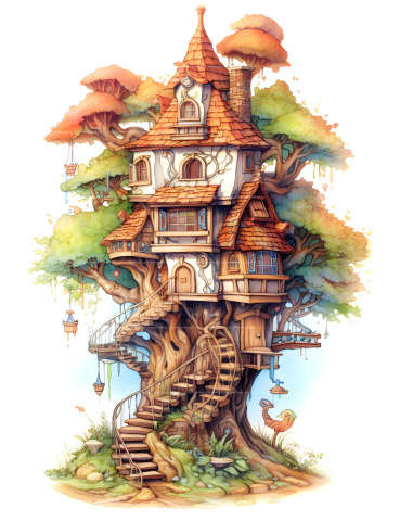 Treehouse Coloring Book 2 - CraftNest - Digital Crafting and Art