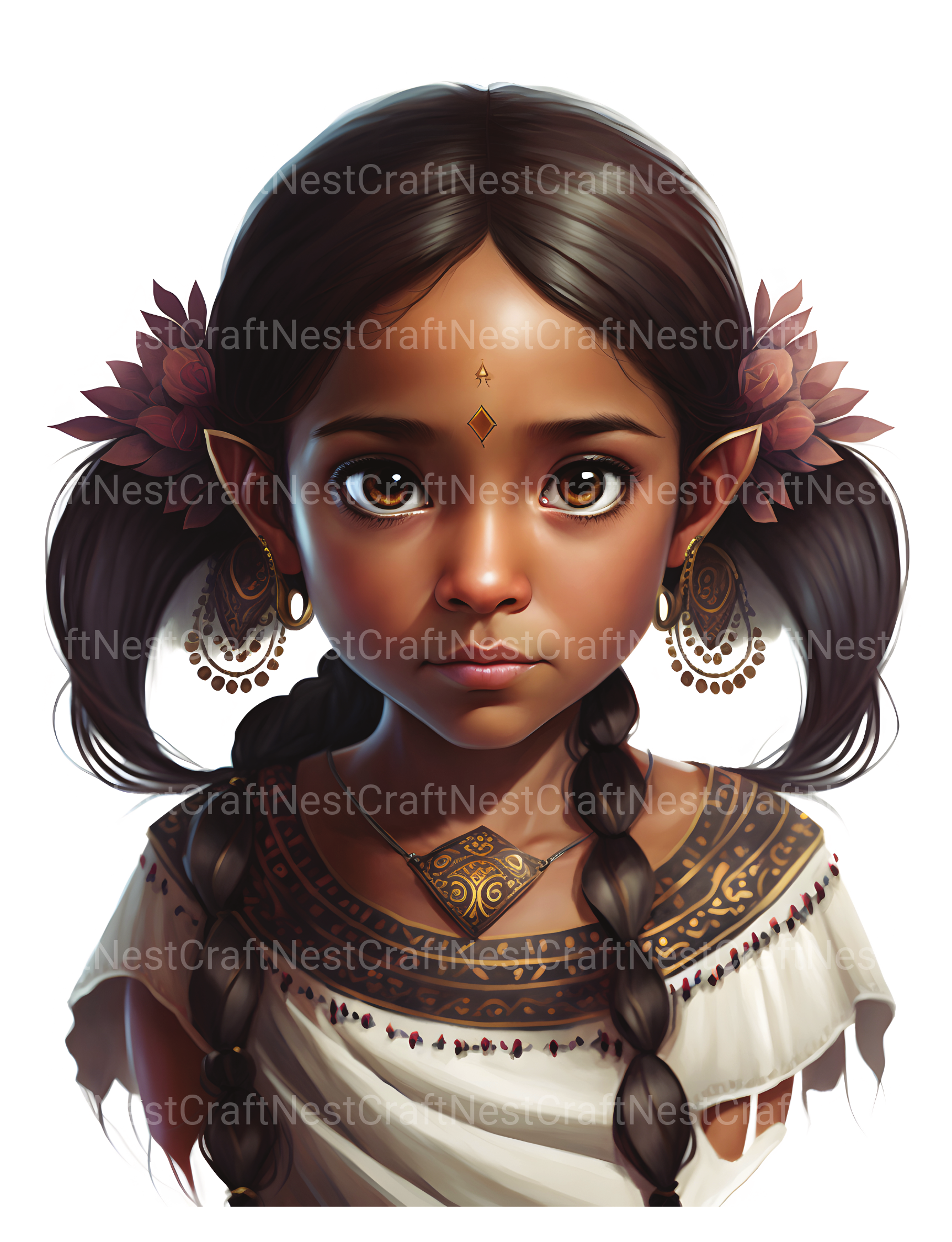 Cute Maya Girl Coloring Book - CraftNest - Digital Crafting and Art