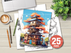Japanese Fairy House Coloring Book