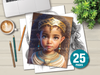 Egyptian Girl Coloring Book