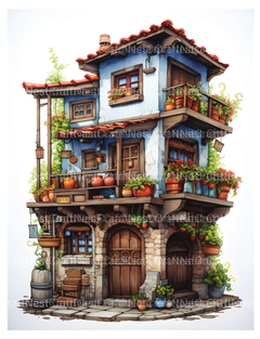 Chile Tiny House Coloring Book 1 - CraftNest - Digital Crafting and Art