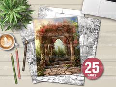 Garden Arbor Coloring Book - CraftNest - Digital Crafting and Art