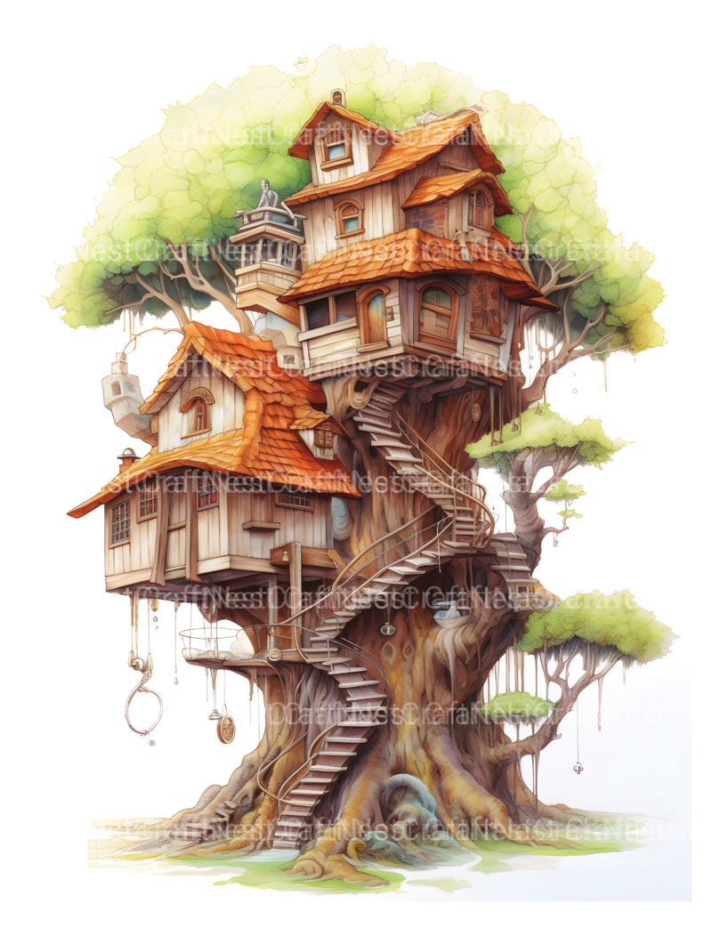 Treehouse Coloring Book 3 - CraftNest - Digital Crafting and Art