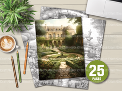 Formal Garden Coloring Book - CraftNest - Digital Crafting and Art