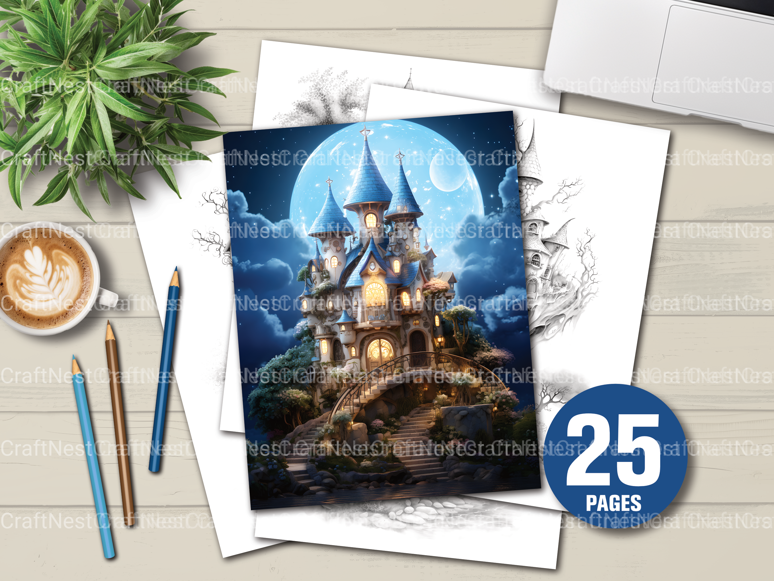 Fairy Fort Coloring Book