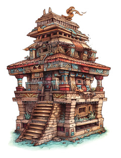 Castle Tiny House Coloring Book - CraftNest - Digital Crafting and Art