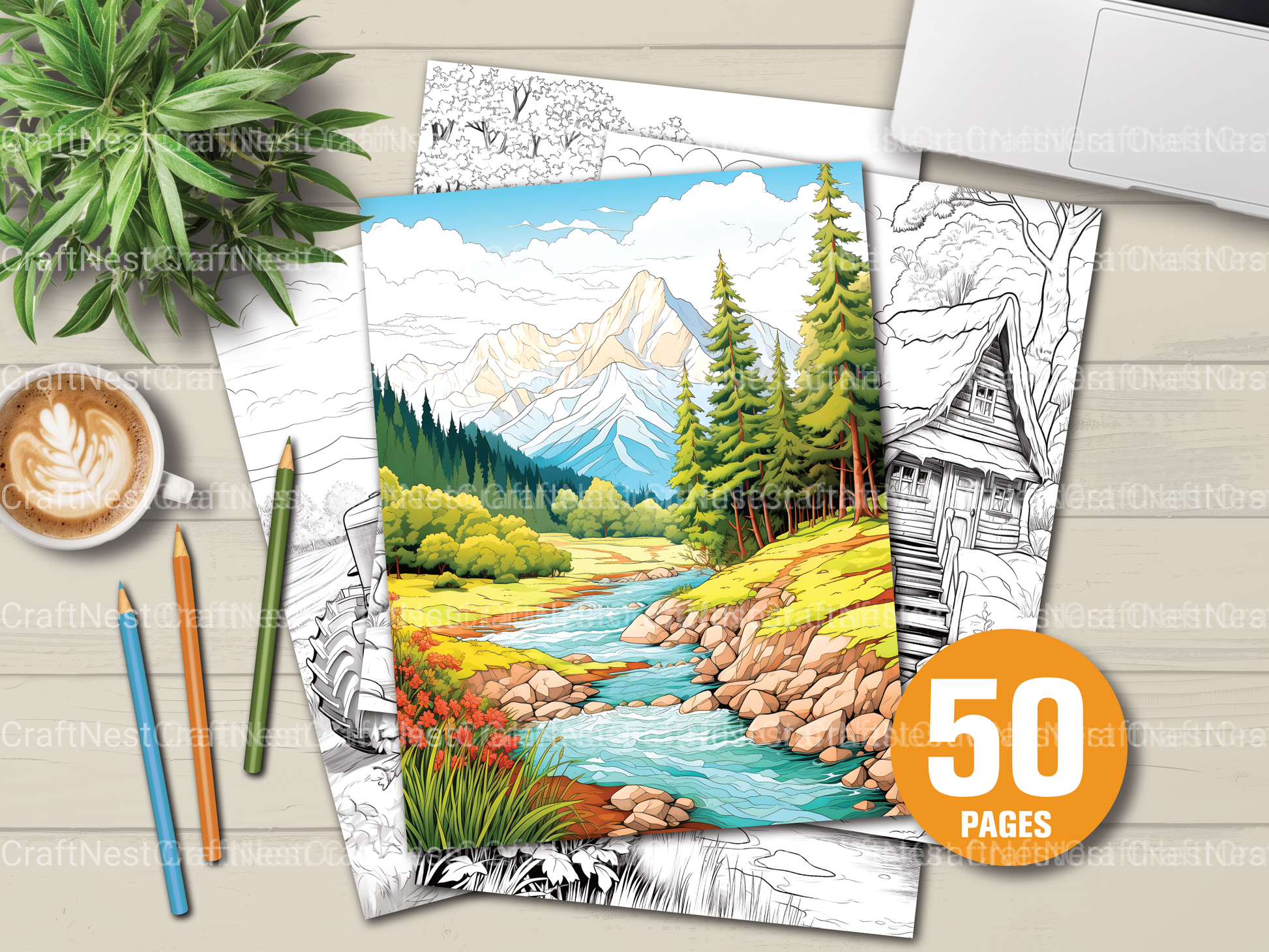 Country Life Coloring Book - CraftNest - Digital Crafting and Art