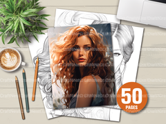 Beautiful Women Coloring Book - CraftNest - Digital Crafting and Art