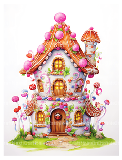 Gingerbread Fairy House Coloring Book - CraftNest - Digital Crafting and Art