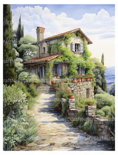 Italian Houses Coloring Book - CraftNest - Digital Crafting and Art