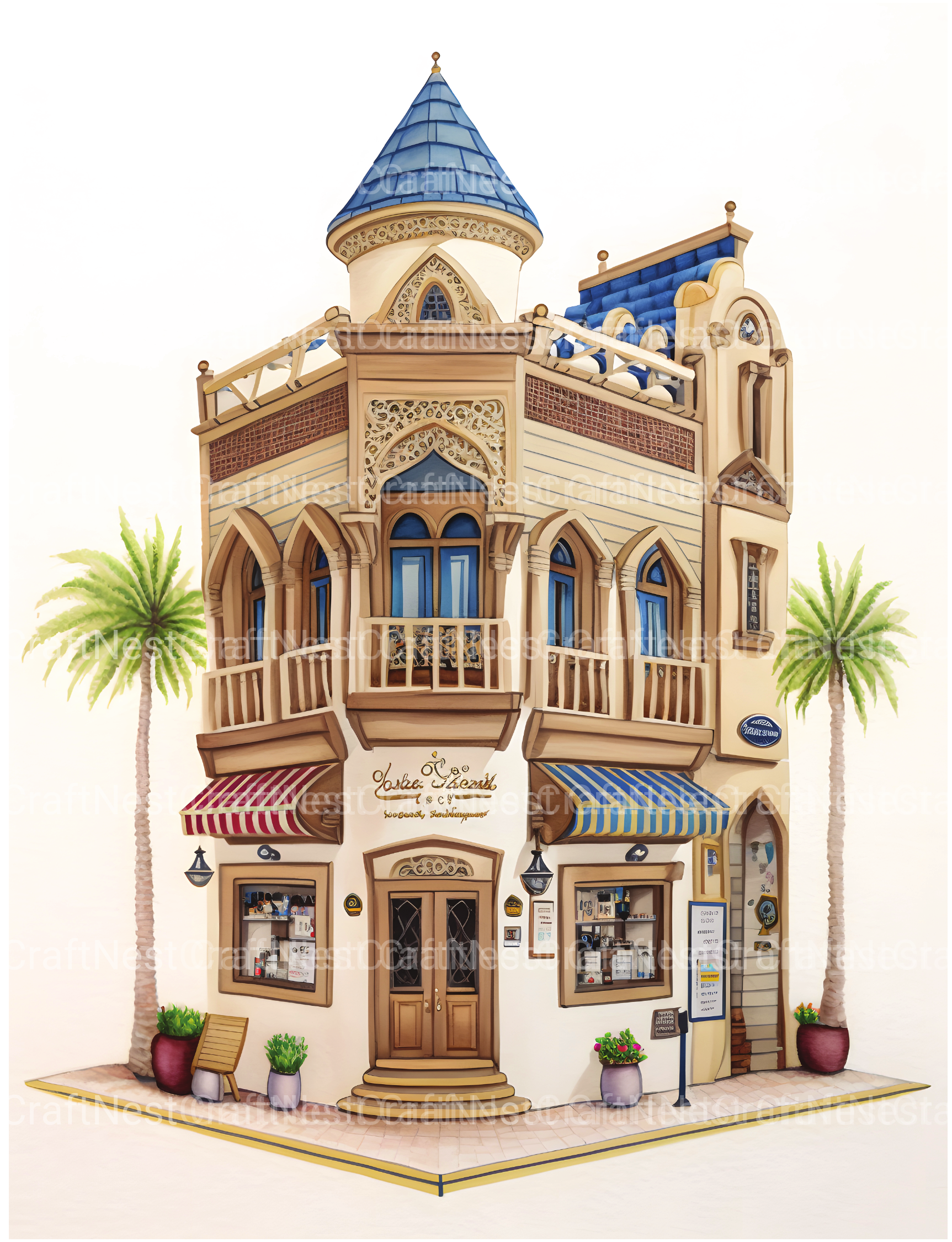 Dubai Tiny House Coloring Book