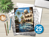 Arabian Villas Coloring Book