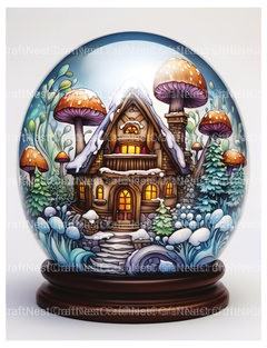 Snowball Fairy House Coloring Book - CraftNest - Digital Crafting and Art