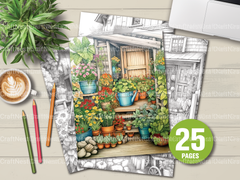 Farmers Garden Coloring Book - CraftNest - Digital Crafting and Art