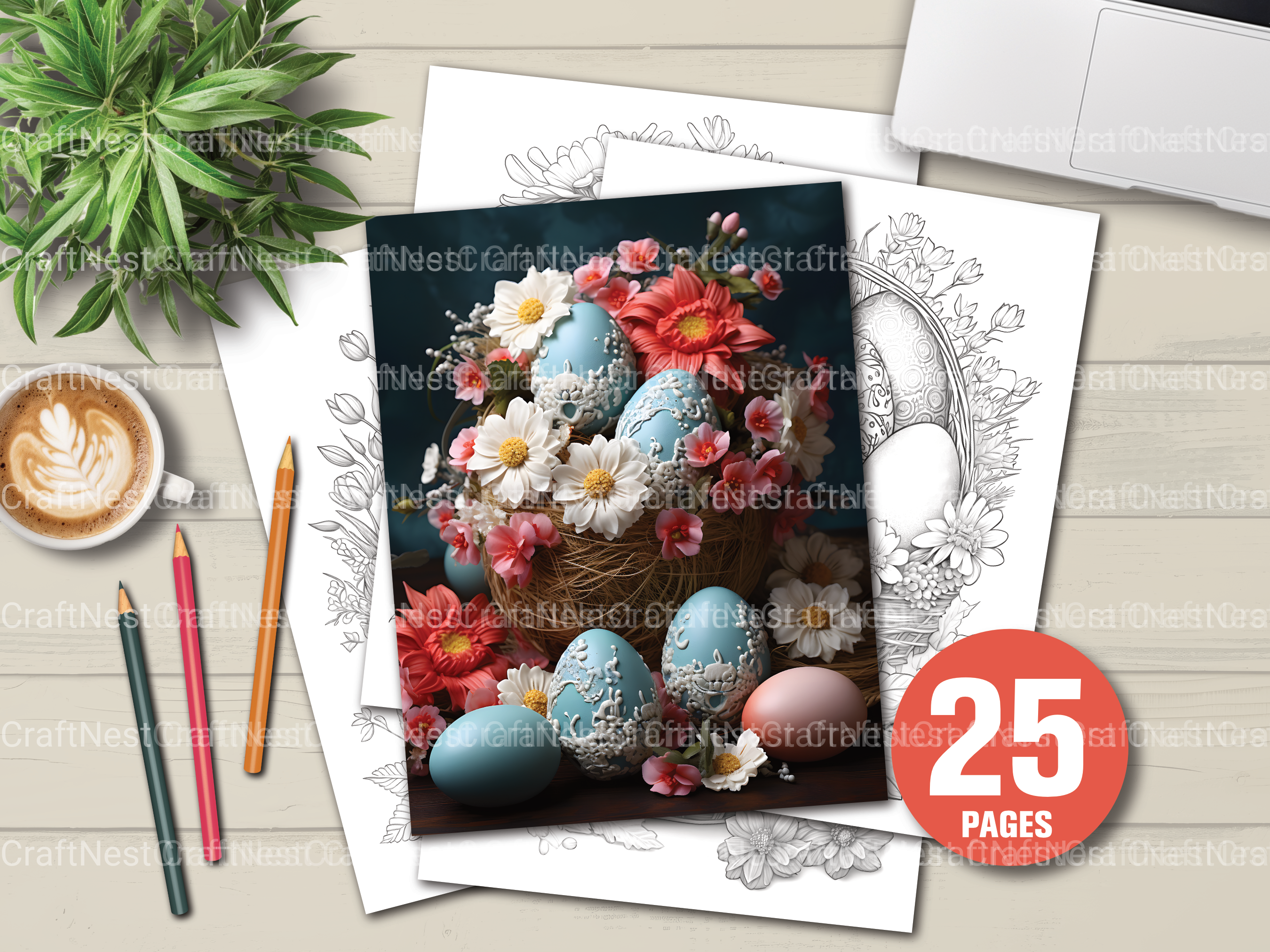 Easter Basket Coloring Book