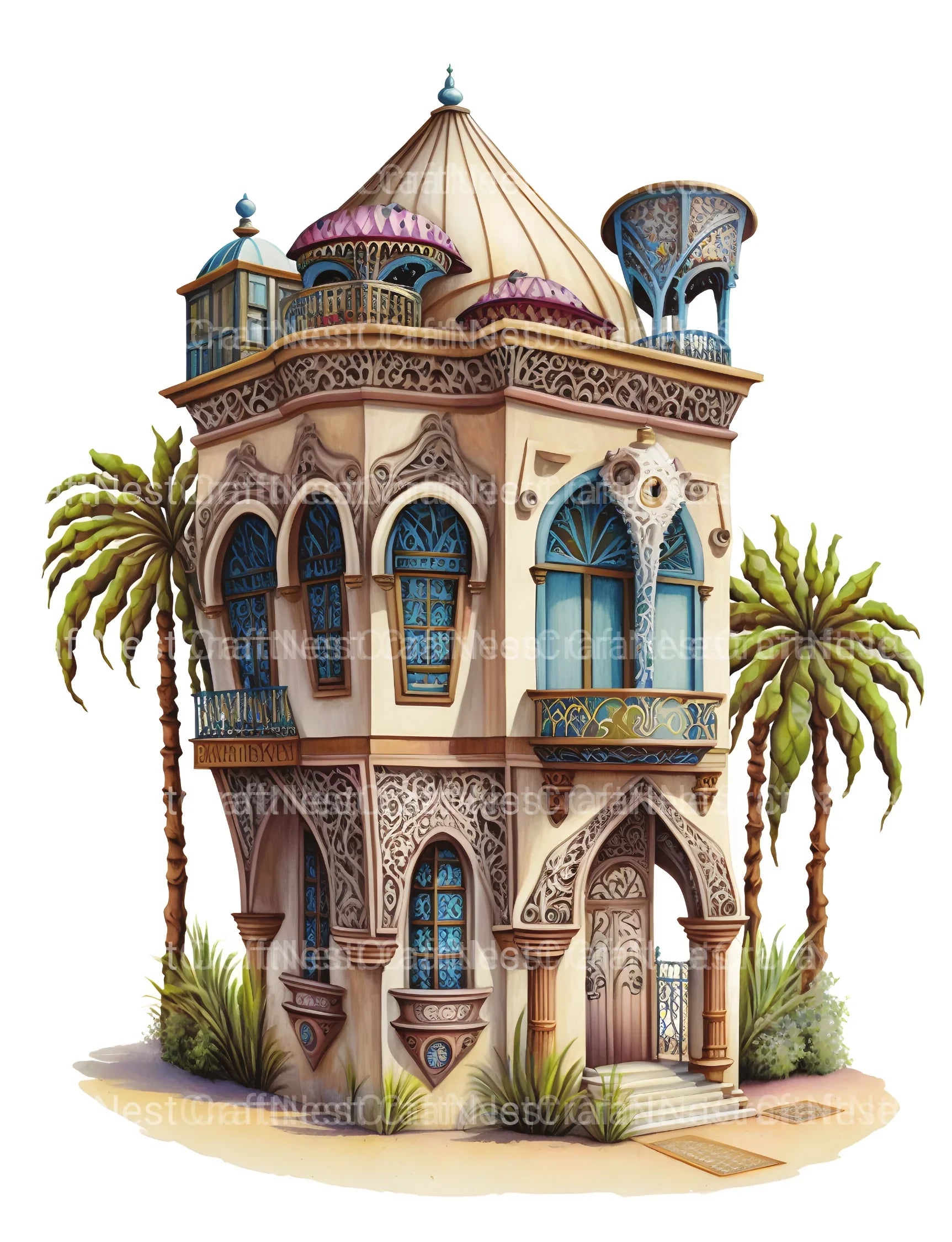 Dubai Tiny House Coloring Book - CraftNest - Digital Crafting and Art