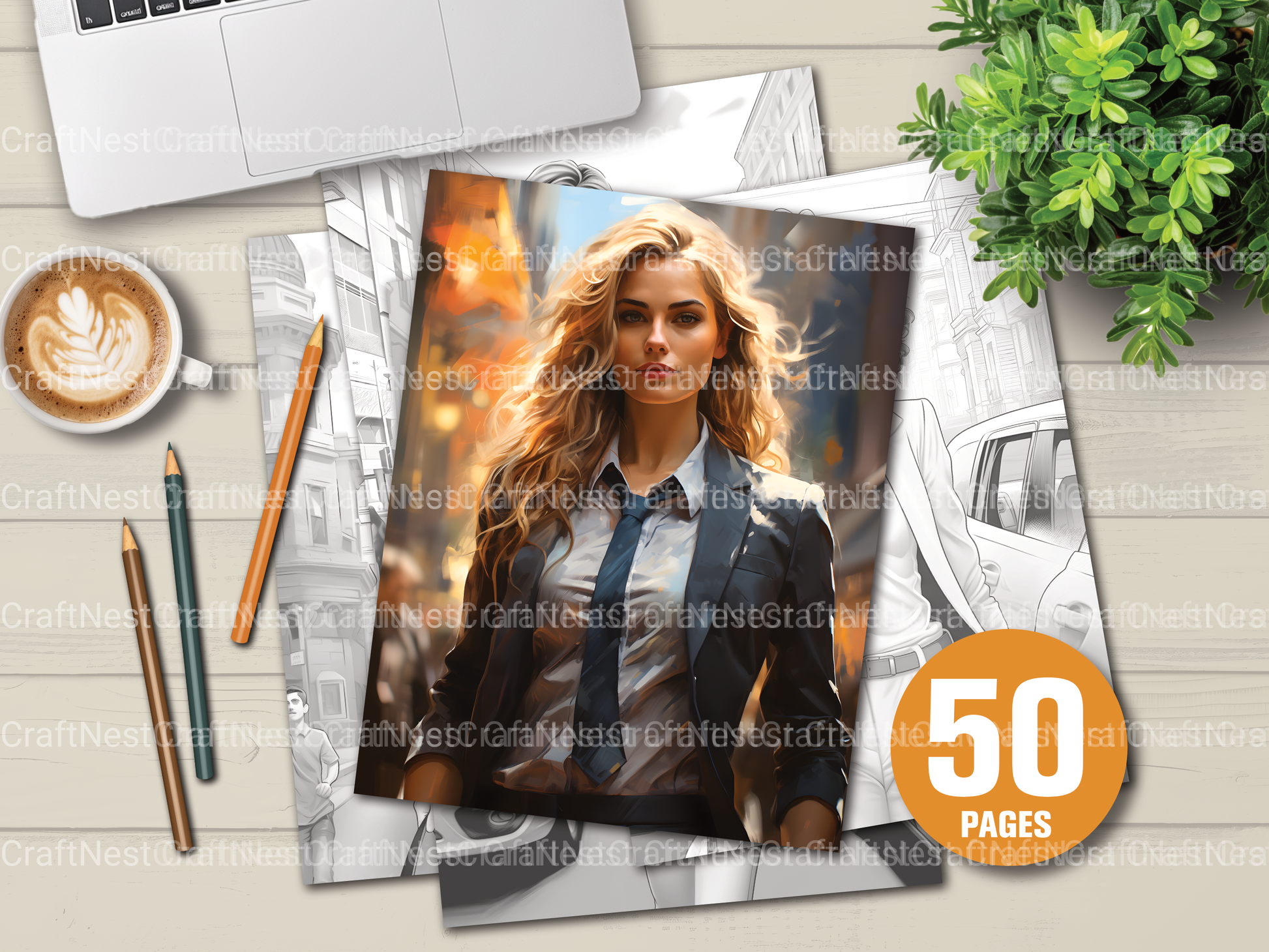 Kids Christmas Girl Coloring Book - CraftNest - Digital Crafting and Art