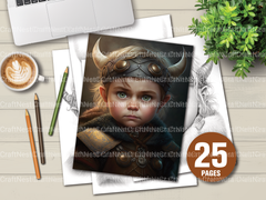 Winter Girl Coloring Book 2 - CraftNest - Digital Crafting and Art