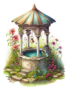 Wishing Well Coloring Book - CraftNest - Digital Crafting and Art