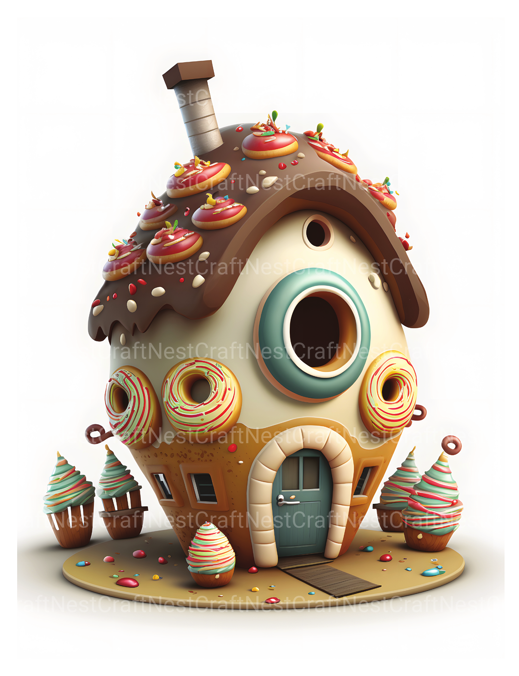 Donut House Coloring Book