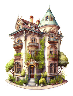 German Tiny House Coloring Book - CraftNest - Digital Crafting and Art