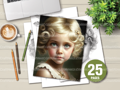 Cyborg Girl Coloring Book - CraftNest - Digital Crafting and Art