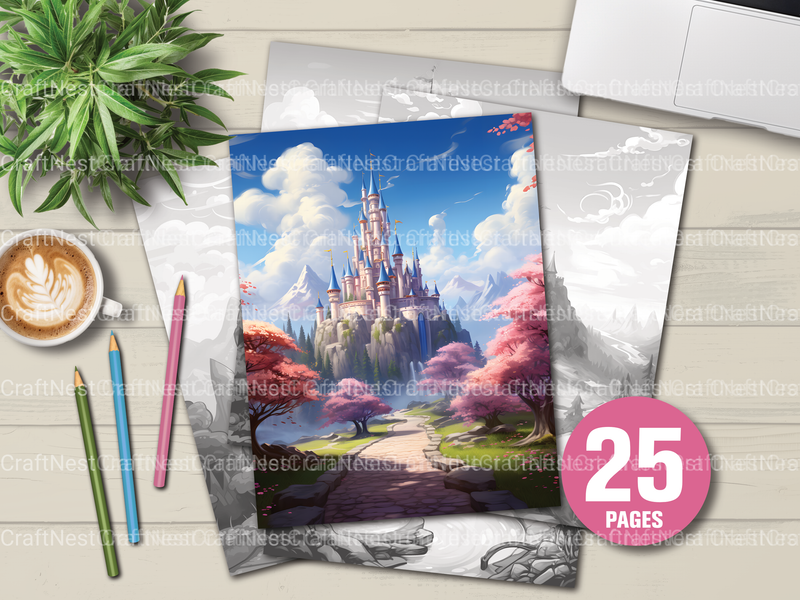 Fairytale Kingdom Coloring Book - CraftNest - Digital Crafting and Art