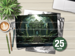 Lost Temples Coloring Book - CraftNest - Digital Crafting and Art