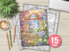 Stained Glass Garden Coloring Book