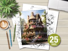 Blooming House Coloring Book - CraftNest - Digital Crafting and Art