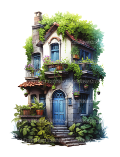 Intricate Garden Houses Coloring Book - CraftNest - Digital Crafting and Art