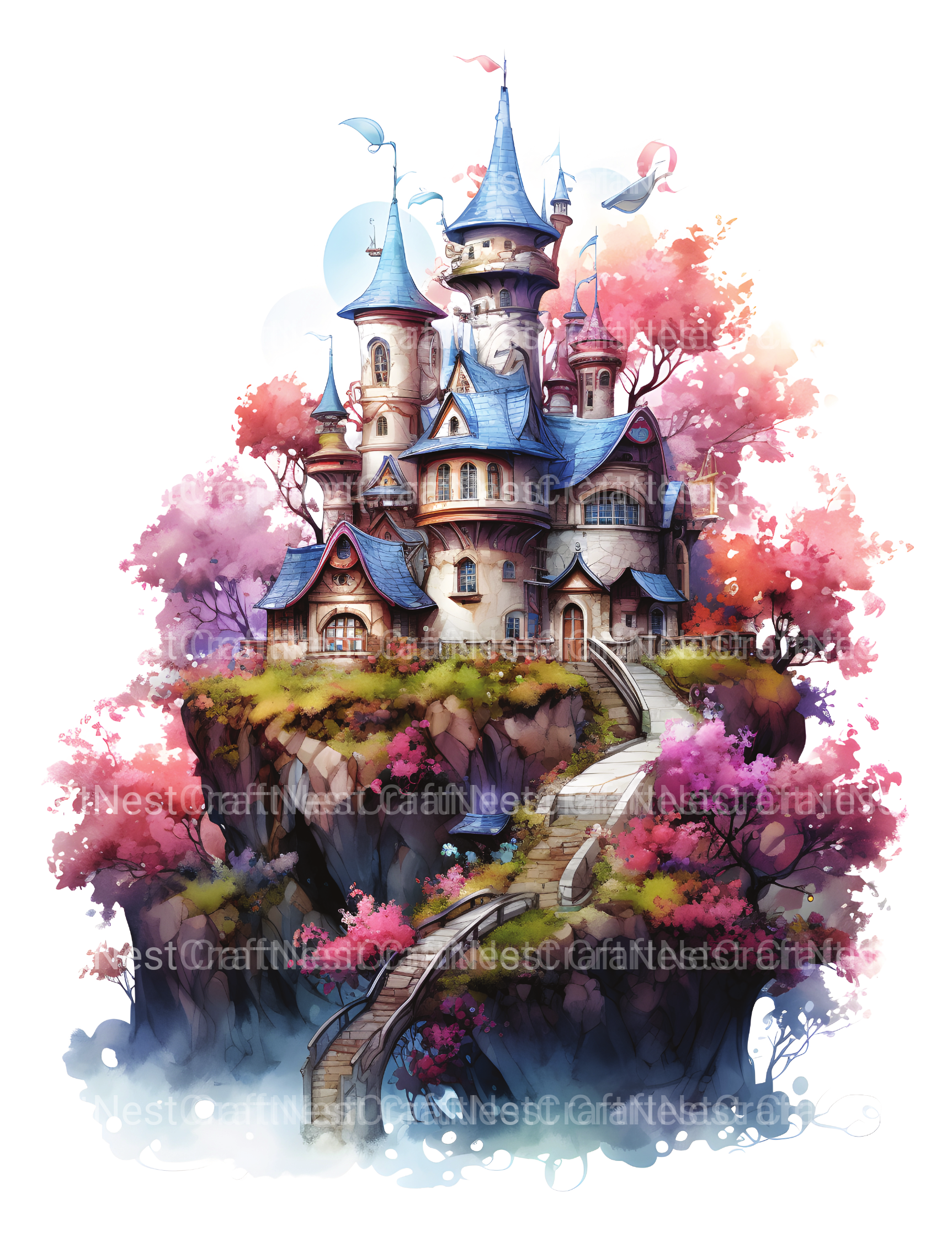 Fairy Fort Coloring Book - CraftNest - Digital Crafting and Art