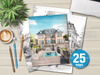 Luxurious Villas Coloring Book