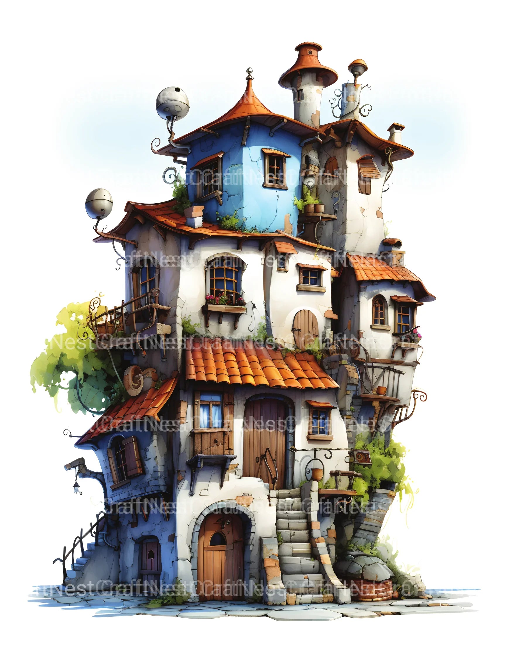 Turkish Tiny House Coloring Book - CraftNest - Digital Crafting and Art