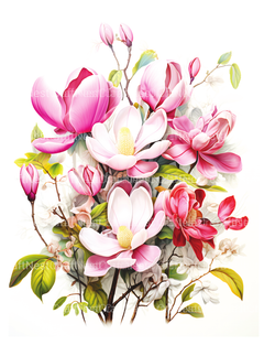 Magnolia Flower Coloring Book - CraftNest - Digital Crafting and Art