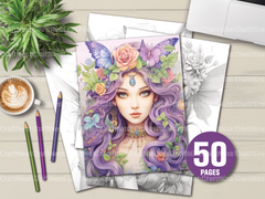 Beautiful Fairy Coloring Book - CraftNest - Digital Crafting and Art