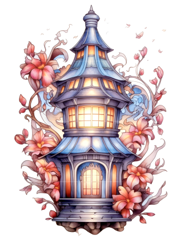 Lantern Fairy House Coloring Book - CraftNest - Digital Crafting and Art