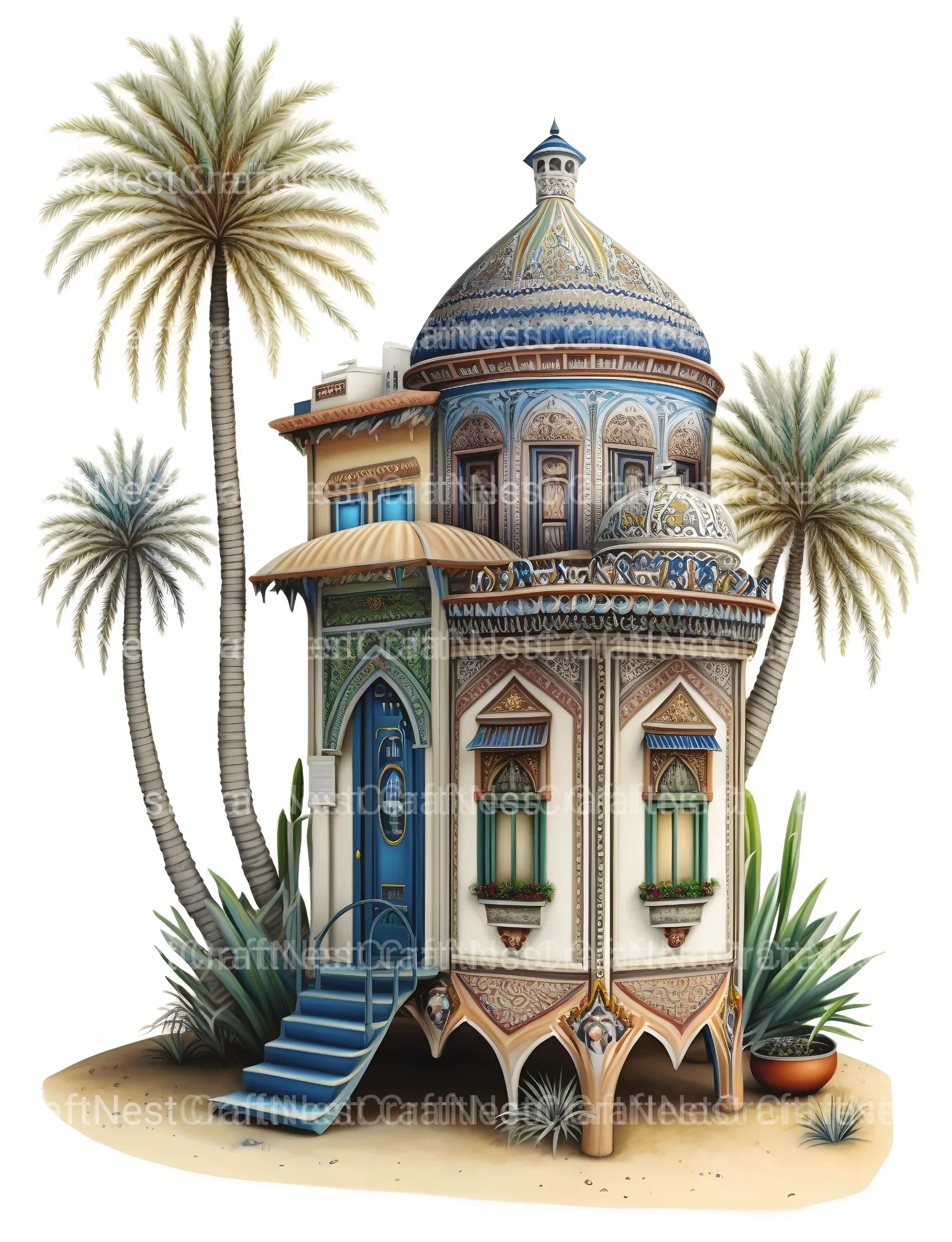 Dubai Tiny House Coloring Book - CraftNest - Digital Crafting and Art