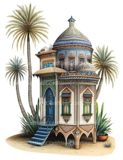 Dubai Tiny House Coloring Book - CraftNest - Digital Crafting and Art